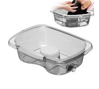 Portable Shampoo Basin - Ergonomic Neck Support Hair Wash Sink | Bedside | Lightweight PVC Mobile Washing Bowl With Drain Hose Hook, Comfortable Head & Neck Pad Set, Household & Nursing Facility Assis