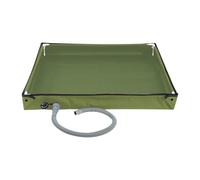 Portable Shower Pan - With Drain Hose Foldable Tub | Shower Stall Tray For Fishing | For Awning RV Bathroom Travel Indoor Road Trip Backpacking Hiking Kids Men Women Oxford Cloth PVC Fiber Tube Foldin