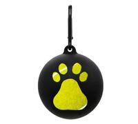 Portable Silicone Dog Tennis Ball Holder - Hands-Free Pet Fetch Toy Carrier | Lightweight Claw-Shaped Hollow Protector, Includes Metal Carabiner Clip, Snug Fit for 2.55-2.67 Inch Balls for Easy Hands-Fre