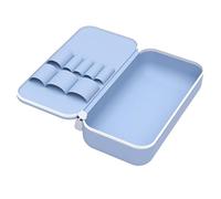 Portable Silicone Make-Up Brush Bag, Voyage Size Cosmetic Bags, Toiletry Bag and Makeup Brush Holder, The Design Allows You to Easily Pack It in Your Luggage for Women, 1 pièce, Bleu, riferimento