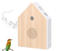 Portable Singing Bird White Noise Machine - Relaxing Nature Sound Device with Timer & Motion Sensor, for Bedroom, Bathroom, Garden, Yoga Spa, Meditation & Travel (Wood grain)