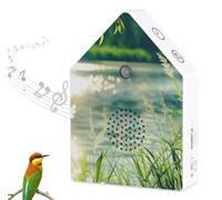 Portable Singing Bird White Noise Machine - Relaxing Nature Sound Device with Timer & Motion Sensor, for Bedroom, Bathroom, Garden, Yoga Spa, Meditation & Travel (Reed)