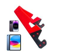 Portable Smartphone Holder - V Shape Grip Bracket, Tablet Support Dock | Perfectl For Mobile Device Use Desk Setup Travel Car Dashboard Watching Videos gamng Reading Work Study Streaming Content