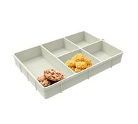 Portable Snack Tray - Folding Food Serving Table for Couch Bed | Non Slip with Cup Holder, Lightweight Lap Desk for Movie Nights and Home Use Foldable and Compact Design 13.98 x 9.06 x 1.97 in