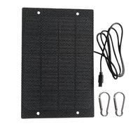 Portable Solar, Compact Charger, Outdoor Panel, Intelligent Srenght Protection, High Efficiency Monocrystalline, Camping Hiking RV Beach Tent Travel, 7.8x5.24 inches Black Single Piece