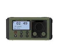 Portable Solar Hand Crank Radio Radio BT Haut-Parleur IPX6 (Od Green)