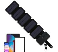Portable Solar USB Charger, Waterproof Folding Device with High Efficiency Panels Mobile Phones Gadgets, Perfect Outdoor Activities, Travel, Camping, Hiking, Car Trips, RV Adventures, Use
