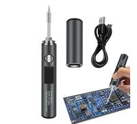 Portable Soldering Iron, Fast Heating Digital Tool, 4.53in 150w Kit with Lcd Display, Rechargeable Electric Iron, Electronics Repair Device with Compact Design, Diy Soldering Kit for Home and Circuit