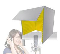Portable Sound Recording Vocal Booth Box, Desktop Soundproof Cover, Microphone Self Made Isolation Booth Box, Microphone Recording Equipment for Studio, Blog, Vocal