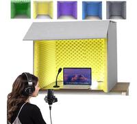 Portable Soundproof Booth for Vocal Recording and Audio Isolation, Ideal for Desktop Studio Use