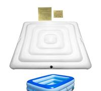 Portable Spa Lid Cover with UV Protection, Foldable Square Inflatable Cushion for Hot Tubs, Insulated Pad with Handles for Outdoor Relaxation and Indoor Use, 64.96 inches