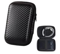 Portable SSD Case, Case + Pouch for Laptop SSD, with Near-Black Mesh Fasteners SM External Hard Drive 250 GB, 500 GB, 1 TB and 2 TB, Shockproof