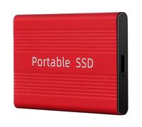 Portable SSD USB 3.0 USB-C 1To 500GB Externe Solid State Disk 6.0Gb/s Disque Dur Externe pour Ordinateur Portable, Caméra de Bureau ou Serveur (Color : Rot, Size : 1To)