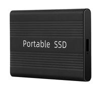 Portable SSD USB 3.0 USB-C 1To 500GB Externe Solid State Disk 6.0Gb/s Disque Dur Externe pour Ordinateur Portable, Caméra de Bureau ou Serveur (Color : Black, Size : 1To)