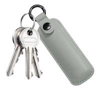 Portable Storage Case - Drive Holder for Car Owners | PU Leather Cylindrical Shape, 4x11cm Size, Key Ring Attachment, Small Carrying Box for USB Drive Protection Travel Office