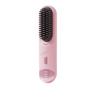 Portable Straightening Comb, Cordless Hair Brush, 8.07x1.57 Inches Iron with USB Rechargeable, Ceramic Heating Plate, Thermal Styler with Handheld Style, Travel Tool for Women Girls