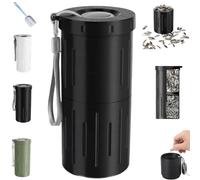 Portable Sunflower Seed Spit Cup with Shell Storage,3D Printed Portable Pistachios Snack Nut Bowl Cup with Shell Disposal,2-in-1 Snack Containers for in-Car for Road Trip & Ball Games (Black)