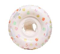 Portable Swimming Float, Piscine Gonflatable Float Ring, 55 x 50,8 cm Frame with Safety Seat, Thickened PVC Material, Secure Handle Design with Stable Base, Swim Trainer for 1-4 Years Old