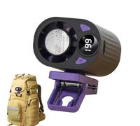 Portable T Shirt Waist Fan, 199 Level Speed Control System, 18000 RPM Rechargeable Air Blower Unit, Hands Free Belt Clip Ventilation Design, Power Personal Cooling Gadget, For Travel Beach Sports Use