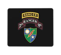 Portable Tapis de Souris, Armée américaine rétro 2e Bataillon, Doux Tapis de Souris d'Ordinateur, Gamer Mouse Pad, 25X30cm, Joueurs Professionnels, Jeux, Claviers