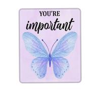 Portable Tapis de Souris de Jeu, Tu ES Une Fille Intelligente, Papillon Positif Mousepad Doux Tapis Souris pour PC Joueurs Professionnels Souris