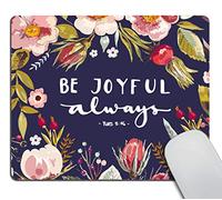 Portable Tapis de Souris d'Ordinateur Versets Soyez Toujours Joyeux Gamer Mouse Pad Souris de Bureau 25x30cm pour PC,Souris,Claviers