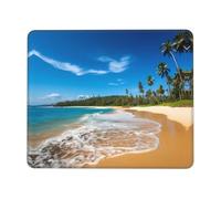 Portable Tapis de Souris Gamer, Plage de Clear Sky Wave Souris de Gaming Base en Caoutchouc Tapis de Bureau pour Jeux Joueurs Professionnels PC