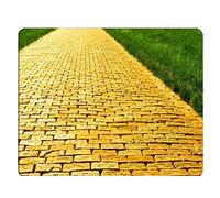 Portable Tapis de Souris Gaming Brick Road Gaming Unique et Générique Yellow Brick Road Souris de Gaming Gaming Mousepad 25x30cm pour PC,Souris,Claviers