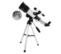 Portable Telescope, 70mm Aperture Refractor Telescopes for Astronomy Beginners, Kids & Adults, 300mm Focal Length Travel Telescope with Bluetooth Selfie WOWCSXWC
