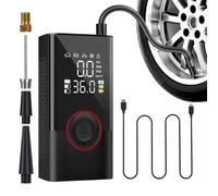 Portable Tire Inflator - Smart 150PSI Compressor for Vehicle Maintenance | Multi-Mode Screen with Rapid Airflow & Compact Electric Pump for SUV, Motorcycle, Bicycle, Home Workshop, Travel, and Roadsid