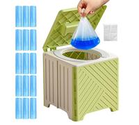 Portable Toilet, Foldable Adult Potty, Non-Slip Training Seat, 9.06x9.06x8.66 Inches, Soft PVC Cushion Design, Compact Support Structure, Ideal for Elderly Camping Hospital Road Trip Events