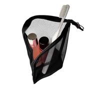 Portable Toothbrush Pouch, Waterproof Travel Toiletry Organizer, Compact Storage Bag with Stand Design, Nylon Hygiene Case, Bathroom Holder with Minimal Style, Travel Organizer for Hotel Stay