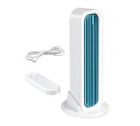 Portable Tower Fan - Quiet Bladeless Oscillating Desktop Cooling Fans | Personal Air Circulation Fan | Compact Summer Cooling Solution For Home Office Dorm Bedroom Living Room Desk Nightstand Use