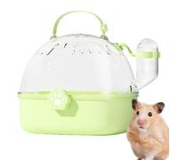 Portable Transparent Parrot Travel Cage | Handheld Carrier for Budgies Cockatiels | AS PP Material with 60ml Water Bottle | Small Pet Outdoor Carrier for Hamsters