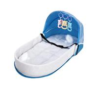 Portable Travel Cot, Foldable Bassinet Bed, Breathable with Secure Isolatio
