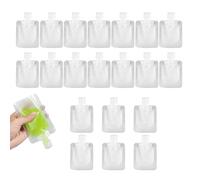 Portable Travel Fluid Makeup Packing Bag, Toiletries Liquid Containers,Refillable Travel Accessories for Shampoo Conditioner Lotion Soap Liquids (50+100ml,20PCS)