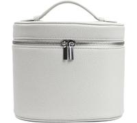 Portable Travel Storage Bag Leather Makeup Bag Removable Makeup Bag with Separate Wash Compartment Unisex, Green, Minimalist，Nouveau modèle