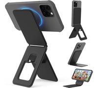 Portable Tripod For Iphone Series 16/15/14/13/12,Cell Phone Stand For Self-Vlogging,Surfing,Macro Photography,Video Calling,Lightweight Phone Holder,Black