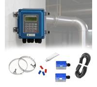 Portable Ultrasonic Flow Meter DN15-6000mm, Digital Clamp-on Flowmeter Counter with TM-1 Sensor, IP68 Protection, LCD Display for Water, Sewage, Oil, and Alcohol Flow Measurement(DN50-700)