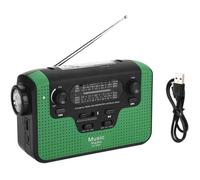Portable Urgence Radio À Manivelle, Solaire Radio FM-AM-SW Radio, avec Bluetooth,Lampe de Poche LED et Banque d'alimentation,Pr A41