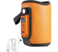 Portable Usb Bottle Warmer For Baby On The Go Keep Temperature Bottle Warmer With Temperature Display,Milk And Baby Food Heater,Bottle Warmer.[X3]