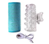 Portable USB Curler For Bangs - Korean Air Bangs Heated Roller, Self-Adhesive Electric Styling Tool, Safe For All Types