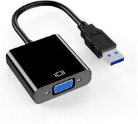 Portable USB3.0 À VGA Adaptateur VGA Câble Convertisseur Tire Conversion Ligne pour Les Postes Travail Améliorés L'adaptateur Vidéo Portable Théâtre Home Theatre.[W379]