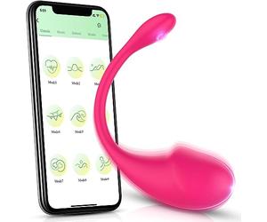 Portable Vibromasseur Pour Femme Avec APP a distance,Stimulateur Clitoridien,Vibromasseur Puissant pour Femme Culotte Vîbrante Femme