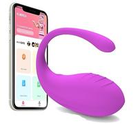 Portable Vibromasseur Pour Femme Avec APP a distance,Vibromasseurs Feminin Oeuf Vibrant Femme Sans Fil Vibromasseurs Clitoridien 10 Modes avec Télécommande,Etanche,Chargement USB