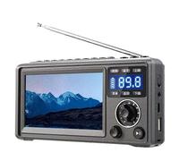 Portable Video Machine 4.3 Inch Bluetooth Speaker SW MW FM Radio TF Card U Disk MP3 MP4 Player AUX Clock compatible Seniors