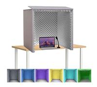 Portable Vocal Booth,Desktop Soundproof Cover,Isolation Booth,Self Made Sound Recording Studio,Isolation Absorbing Shield,Studio Mic to Laptop and Pc Equipment Vocal Condenser (Color : Grey)
