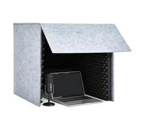Portable Vocal Booth for Home Studio, Desktop Soundproof Recording Cover with High-Density Foam, Perfect for Music Studio, Podcasts, Live Streaming - Isolation Booth(Black,23.62IN)