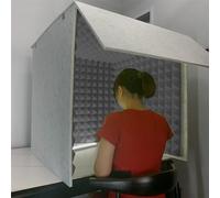 Portable Vocal Booth for Recording, Portable Sound Recording Shield Box, Sound Isolation Booth Room, Desktop Soundproof Cover, for Recording Studio, Podcasts, Singing, and Broadcasting