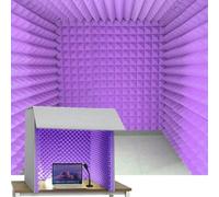 Portable Vocal Booth for Recording, Portable Sound Recording Shield Box, Sound Isolation Booth Room, Desktop Soundproof Cover, for Recording Studio, Podcasts, Singing, and Broadcasting
